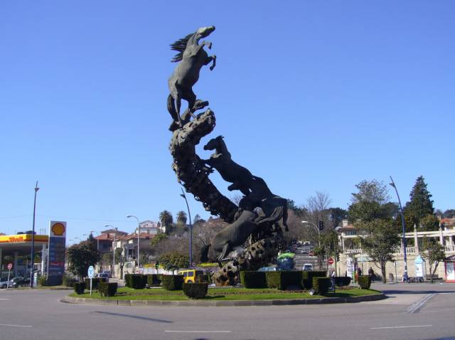 Plaza de Espana, Vigo, Galicia, Spain